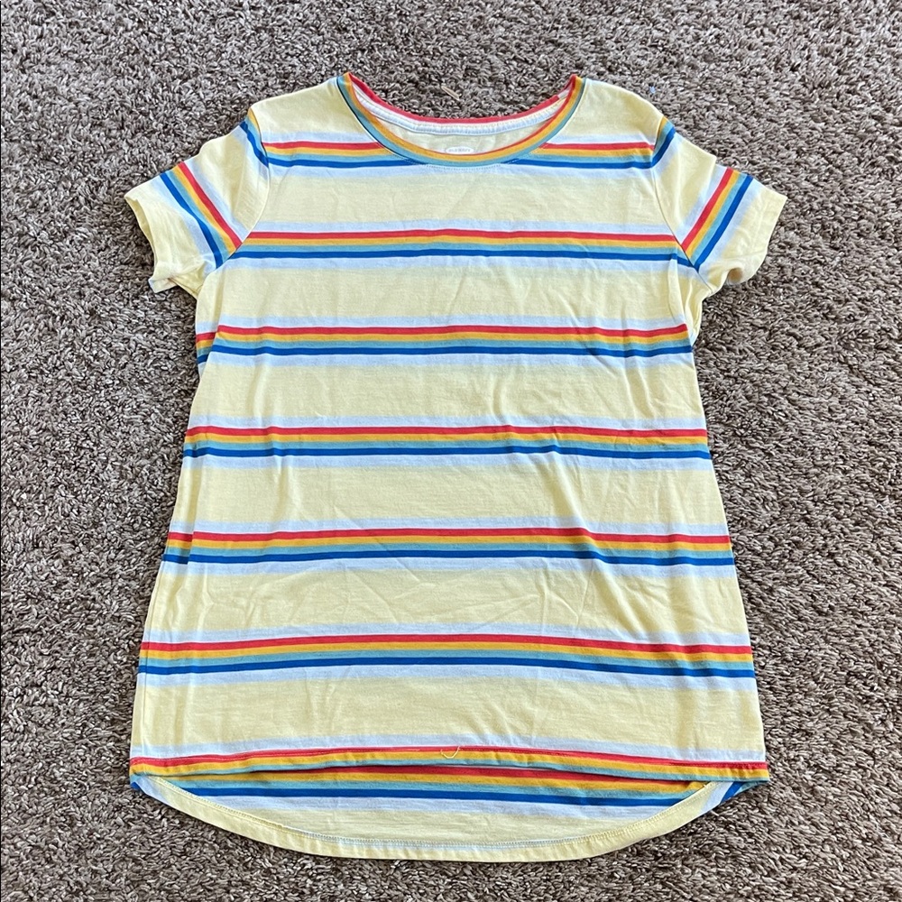Old Navy | Colorful Striped Kids T-Shirt | Size XXL (16)